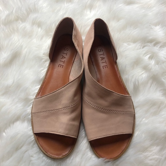 1. State Shoes - 1.State Blush Leather Flats NWB